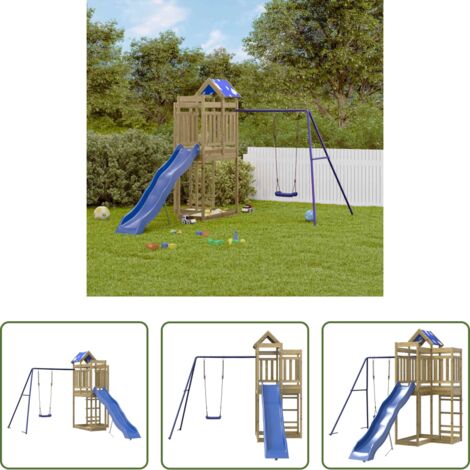 vidaXL Giardino bambini -  Set da Gioco da Esterno in Legno di Pino Impregnato