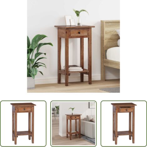 vidaXL Giardino esterno -  Supporto per piante Marrone 34 x 25 x 52 cm Legno di Mogano