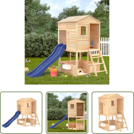 vidaXL Gioco per bambini - Set da Gioco da Esterno in Legno Massello di Abete