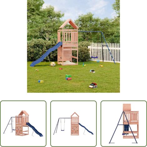 vidaXL Gioco per bambini -  Set da Gioco da Esterno in Legno Massello di Douglas