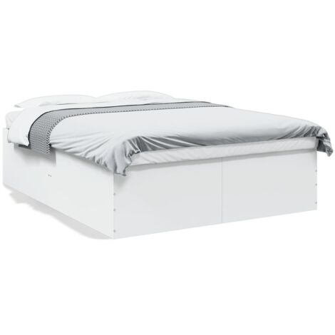 vidaXL Giroletto Bianco 150x200 cm in Legno Multistrato