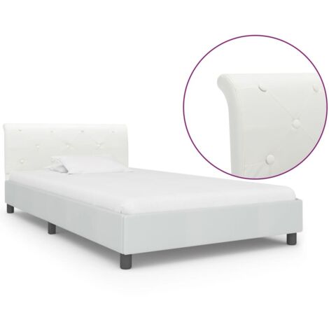 vidaXL Giroletto Bianco in Similpelle 100x200 cm