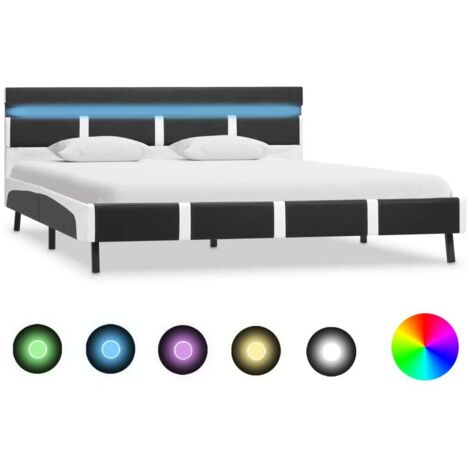 vidaXL Giroletto con LED Grigio in Similpelle 120x200 cm