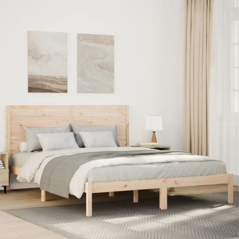 vidaXL Giroletto Extra Lungo senza Materasso 160x210 cm Legno Massello