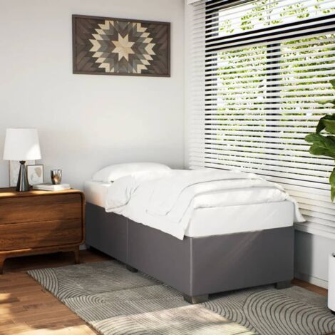 vidaXL Giroletto Grigio 100x200 cm in Similpelle