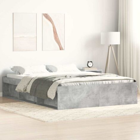 vidaXL Giroletto Grigio Cemento 150x200 cm King Size