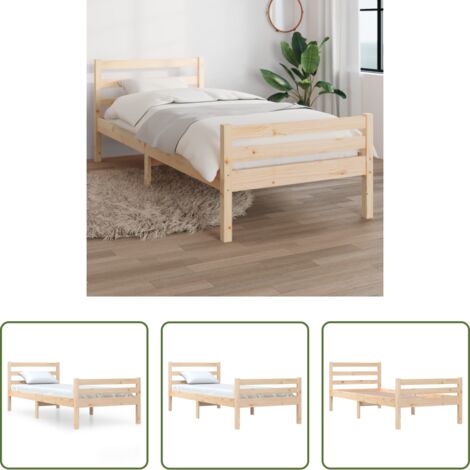 vidaXL Giroletto in legno -  Giroletto in Legno Massello 100x200 cm