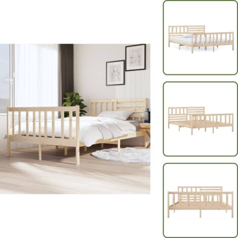 vidaXL Giroletto in Legno Massello 120x200 cm