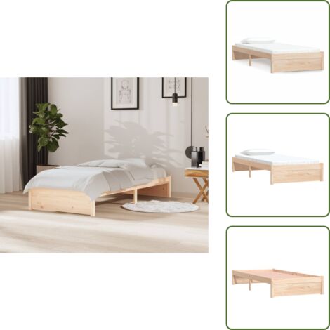 vidaXL Giroletto in Legno Massello 90x200 cm