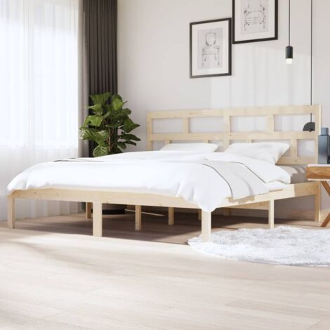 vidaXL Giroletto in Legno Massello di Pino 200x200 cm