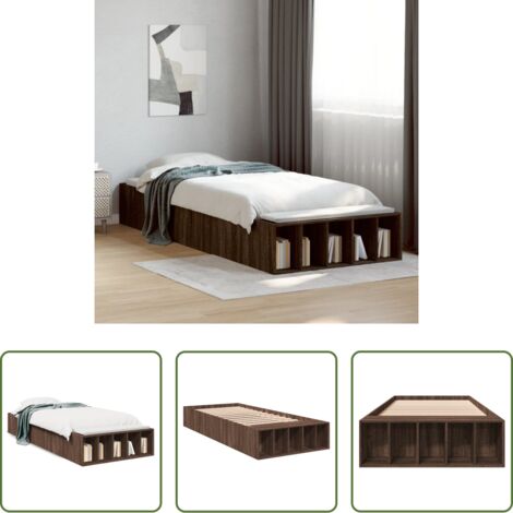vidaXL Giroletto in legno multistrato -  Giroletto Rovere Marrone 75x190 cm in Legno Multistrato