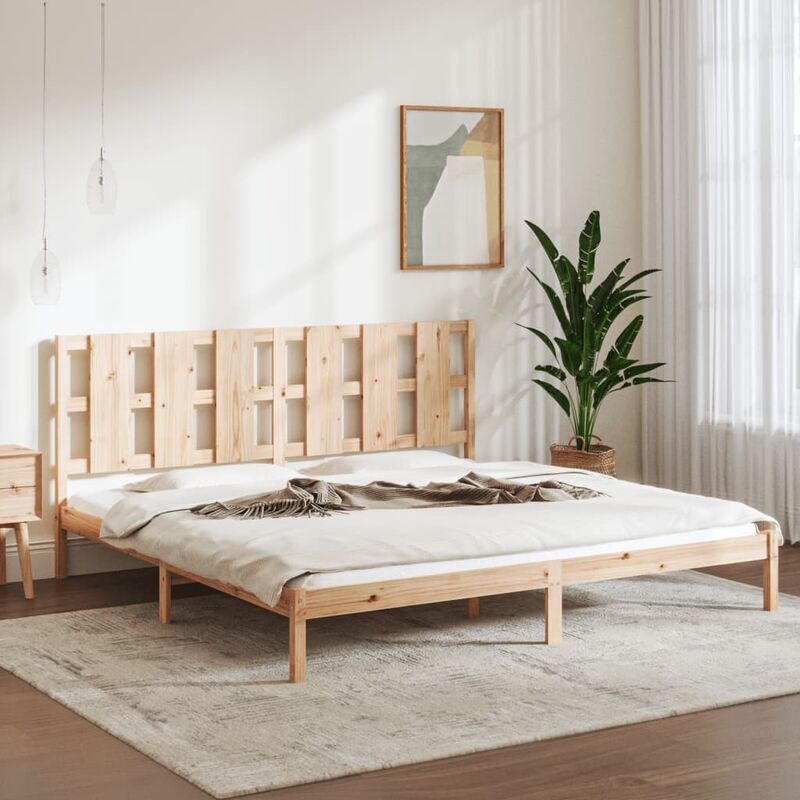 Letto adulto, Giroletto, Letto matrimonial in Legno Massello di Pino 200x200 cm Vidaxl