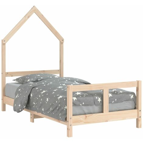 vidaXL Giroletto per Bambini 80x160 cm in Legno Massello di Pino