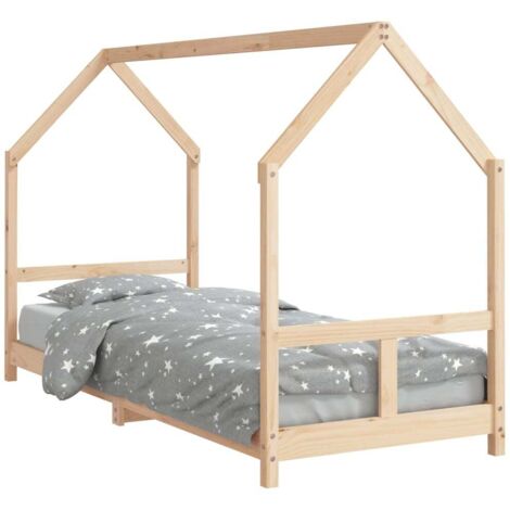 vidaXL Giroletto per Bambini 80x200 cm in Legno Massello di Pino