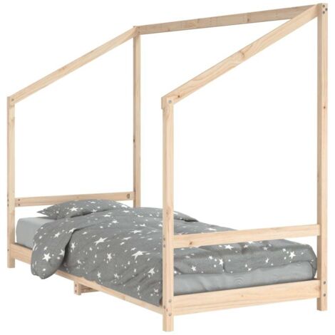 vidaXL Giroletto per Bambini 90x190 cm in Legno Massello di Pino