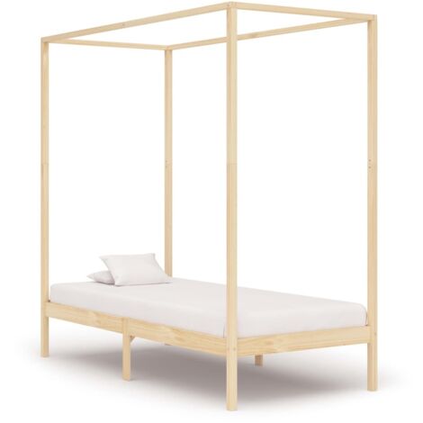 vidaXL Giroletto senza Materasso 100x200 cm in Legno Massello di Pino