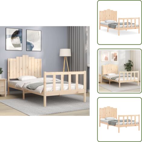 vidaXL Giroletto senza Materasso 100x200 cm in Legno Massello di Pino
