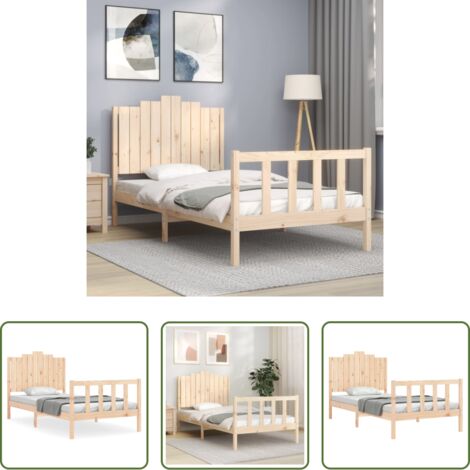 vidaXL Giroletto senza Materasso 100x200 cm in Legno Massello di Pino