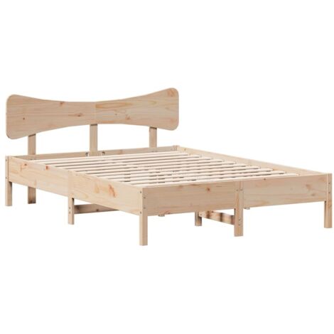 vidaXL Giroletto senza Materasso 120x200 cm in Legno Massello di Pino