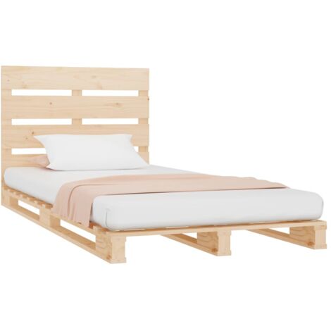 vidaXL Giroletto senza Materasso 75x190 cm in Legno Massello di Pino