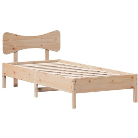 vidaXL Giroletto senza Materasso 75x190 cm in Legno Massello di Pino