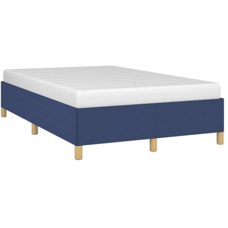 vidaXL Giroletto senza Materasso Blu 120x200 cm in Tessuto