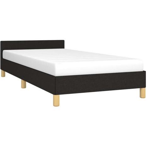vidaXL Giroletto senza Materasso Nero 100x200 cm in Tessuto