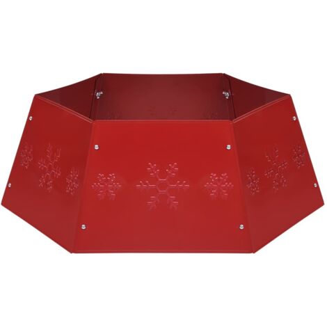 vidaXL Gonna per Albero di Natale Rossa Ø68x25 cm