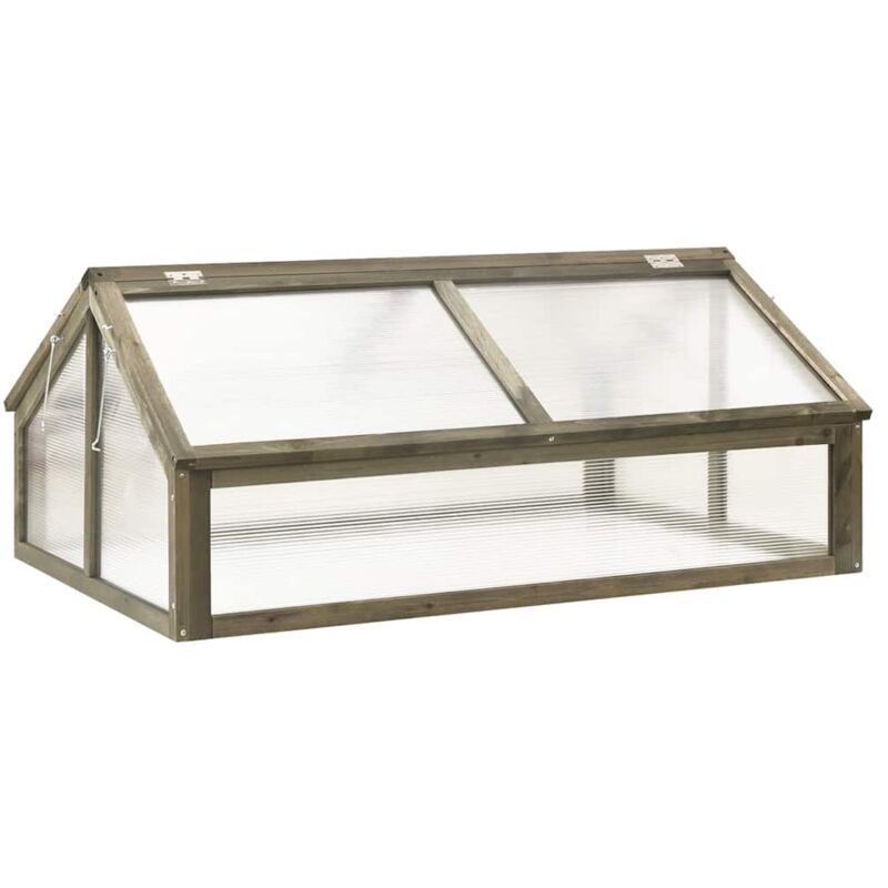Greenhouse Grey 114x80x50 Cm Firwood Vidaxl