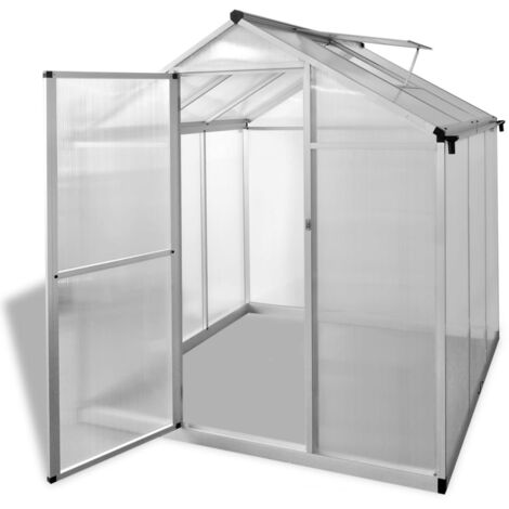 vidaXL Greenhouse Reinforced Aluminium Outdoor House Building 3.46 m?/10.53 m?