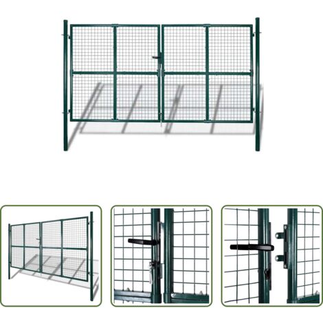 vidaXL Griglia da parete -  Cancello da Giardino in Rete per Recinzione, Porta, Griglia da Parete 300x200 cm
