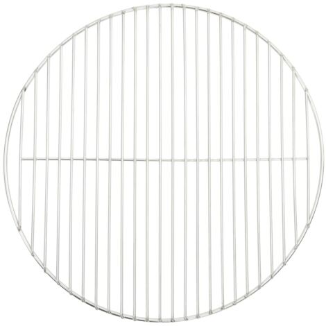 vidaXL Grille de barbecue ronde Ø47 cm acier inoxydable 304