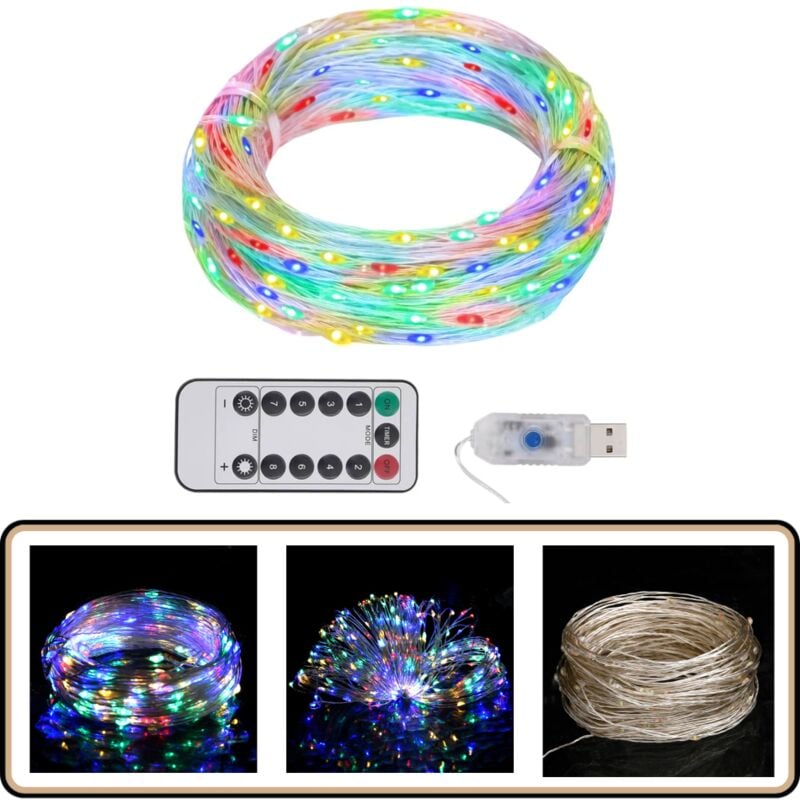 Guirlande led avec 300 led Multicolore 30 m - Vidaxl