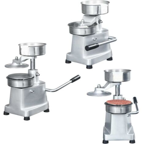 vidaXL Hamburgerpresse mit 500 Trennpapieren Aluminium 13 cm