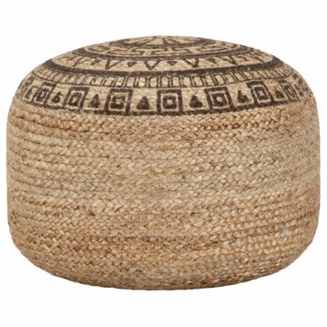 vidaXL Handmade Pouffe Brown 45x30 cm Jute
