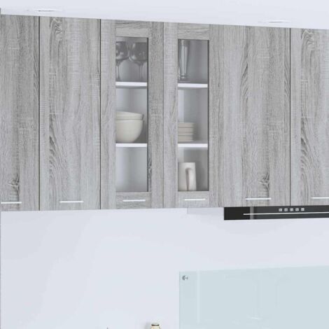 vidaXL  Hanging Cabinet  Grey Sonoma 60 x 31 x 80 cm Engineered Wood