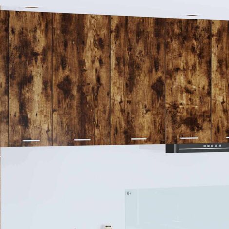 vidaXL  Hanging Cabinet  Riga Smoked Oak 80 x 31 x 80 cm Engineered Wood