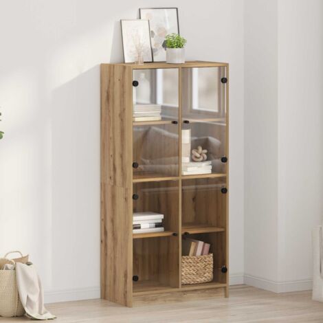 vidaXL Haut Armoire Chêne artisanal 68 x 37 x 142 cm Bois d'ingénierie