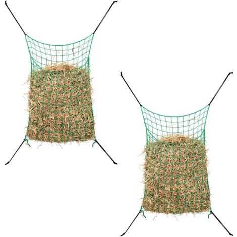 vidaXL Hay Nets 2 pcs Rectangular 0,9x1 m PP