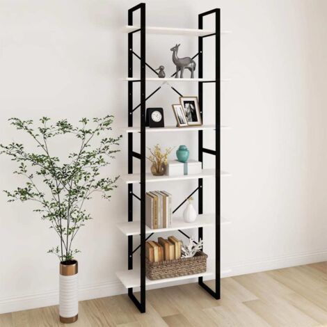 vidaXL High Cabinet White 80x30x210 cm Solid Wood Pine