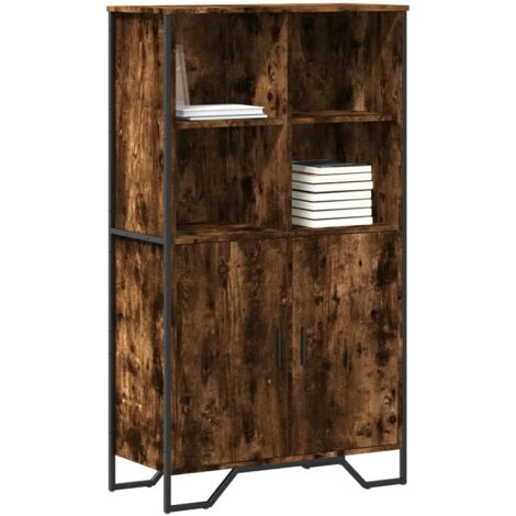 vidaXL Highboard Räuchereiche 79,5x35,5x137,5 cm Holzwerkstoff