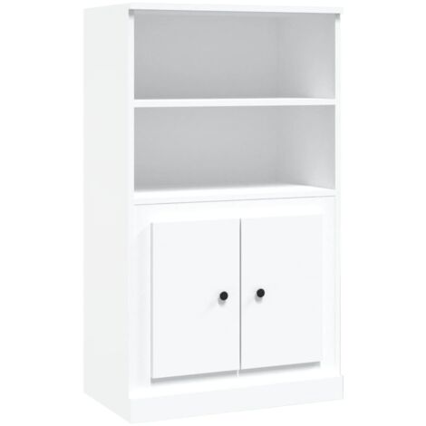 vidaXL Highboard White 60x35,5x103,5 cm Engineered Wood