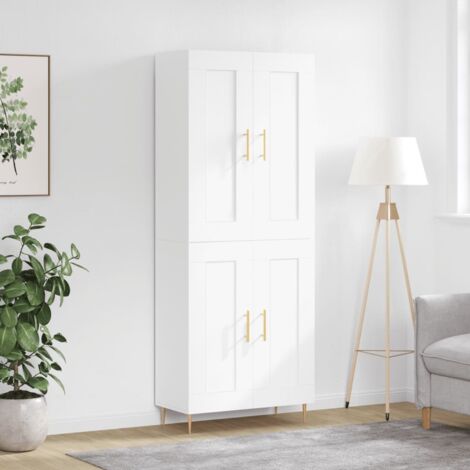 vidaXL Highboard White 69,5x34x180 cm Engineered Wood