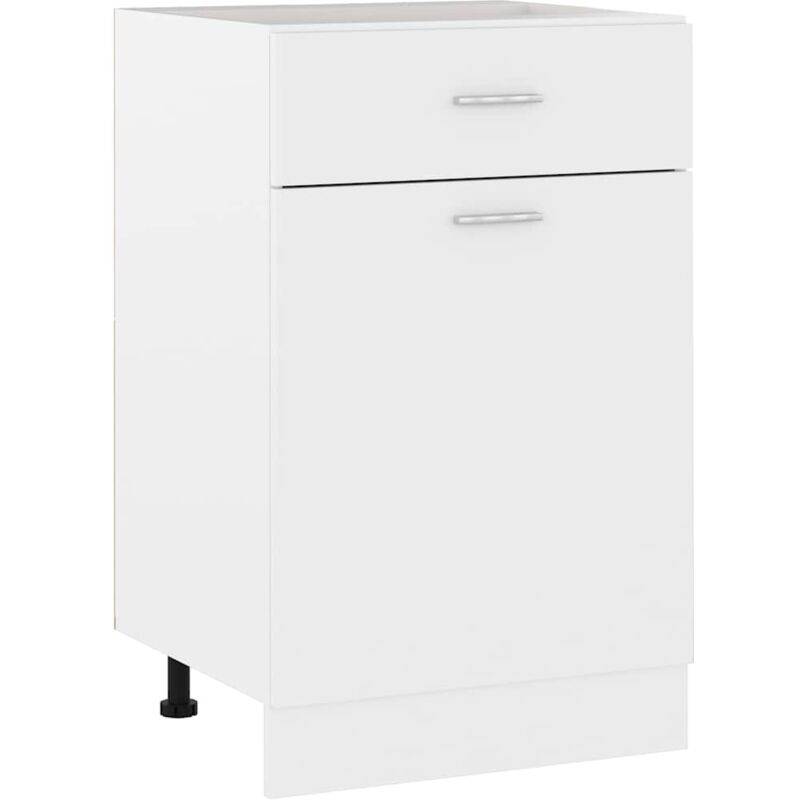 Schubunterschrank Weiß 50x46x81, 5 Cm Holzwerkstoff - Vidaxl