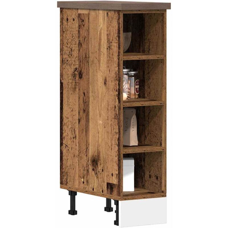 Vidaxl Unterschrank Altholz-optik 20x44, 5x81, 5 Cm Holzwerkstoff