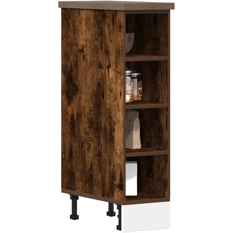 Unterschrank Riga Räuchereiche 20x44, 5x81, 5 Cm Holzwerkstoff Vidaxl