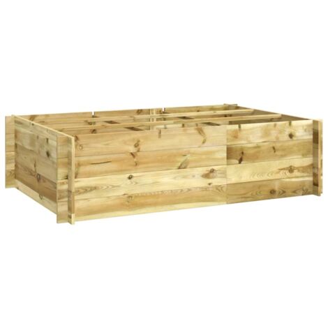 vidaXL Hochbeet 150x100x40 cm Kiefernholz Imprägniert