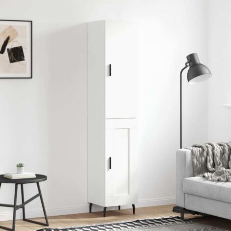 vidaXL Hochkommode Weiß 34,5x34x180 cm Ingenieurholz