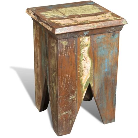 vidaXL Hocker Altholz Massivholz