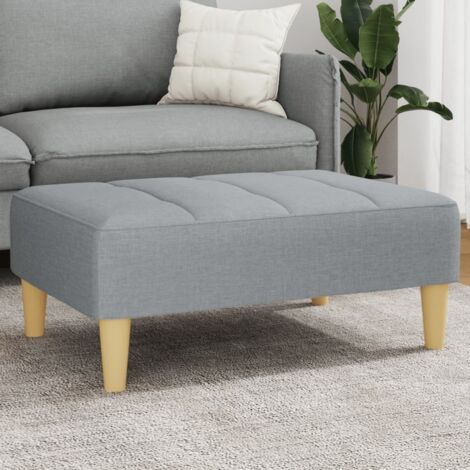 vidaXL Hocker grau 77x55x31 cm Stoff